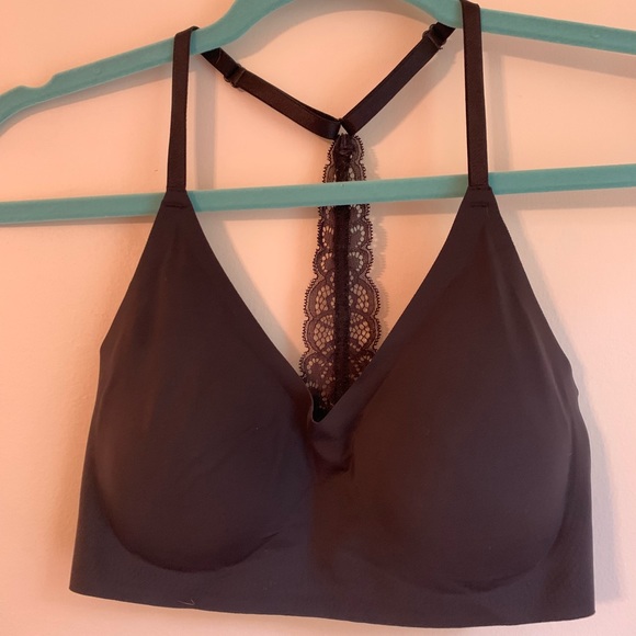 true body triangle lace racerback bra